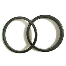 Load image into Gallery viewer, Vintage Flat Edge Bakelite Spacer Bangles c.1950's - Dark Green