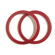 Load image into Gallery viewer, Sliced Bakelite Spacer Bangles c.1950's - Cherry Red