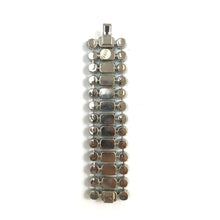 Load image into Gallery viewer, Harlequin Market Crystal Cuff - Azure Green & White