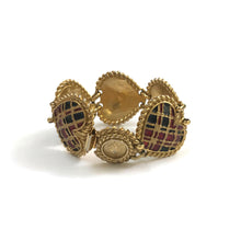 Load image into Gallery viewer, Vintage Signed Butler & Wilson Gold Plated - Love Heart Bracelet c.1940