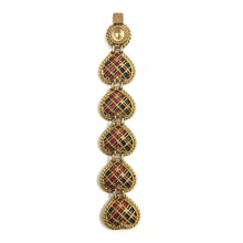 Load image into Gallery viewer, Vintage Signed Butler & Wilson Gold Plated - Love Heart Bracelet c.1940