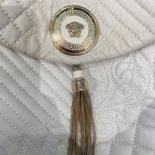 Load image into Gallery viewer, Vintage Versace Limited Edition White Quilted Shoulder Bag