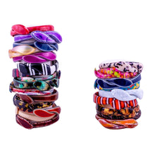 Load image into Gallery viewer, Signed Lea Stein Snake Bangle - Blue & Multi Colour