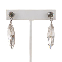 Load image into Gallery viewer, Harlequin Market Clear Austrian Crystal Drop Earrings (Pierced)