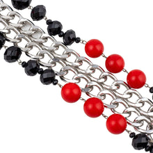 Load image into Gallery viewer, Vintage c.1970s Plastic & Glass Bead Chunky Necklace