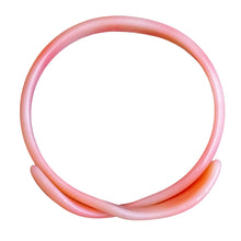 Load image into Gallery viewer, Signed Lea Stein Snake Bangle - Light Pink & Creme