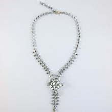 Load image into Gallery viewer, Vintage USA Silver &amp; Crystal Necklace