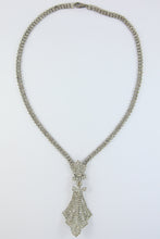 Load image into Gallery viewer, Vintage Austrian Crystal & Silver Necklace