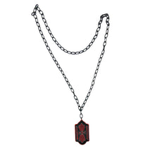 Load image into Gallery viewer, Vintage French Celluloid Red & Black Necklace