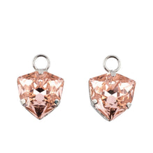Load image into Gallery viewer, HQM Austrian Crystal Interchangeable Earrings - Champagne Pink