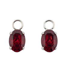 Load image into Gallery viewer, HQM Austrian Crystal Interchangeable Earrings - Deep Red