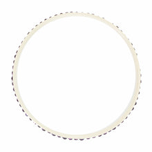 Load image into Gallery viewer, Rare Cream Celluloid - Amethyst Crystal Encrusted Bangle c. 1930