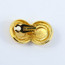 Load image into Gallery viewer, Vintage Double Stud Beaten Matte Gold Angels In- Love c. 1990s Earrings (Clip-On)