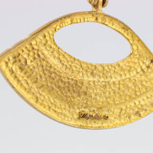 Load image into Gallery viewer, Matte Gold Tone Revival Inspired Trapezium Drop Clip-On Earrings c.1960s