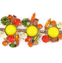 Load image into Gallery viewer, Harlequin Market Multi Coloured Austrian Crystal Detail Bracelet