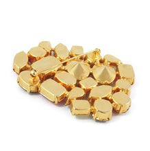 Load image into Gallery viewer, Harlequin Market Crystal Cluster Brooch