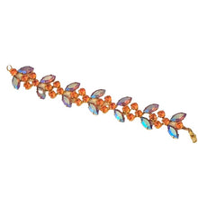 Load image into Gallery viewer, Harlequin Market Crystal Bracelet - Pink & Purple Shimmer