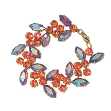 Load image into Gallery viewer, Harlequin Market Crystal Bracelet - Pink & Purple Shimmer