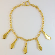 Load image into Gallery viewer, Chanel Vintage Gold Tone Necklace With 'CC Logo' Charms