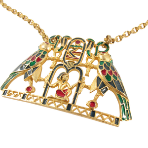 RARE - Vintage Signed 'Polcini' Egyptian Motif Necklace - Originally owned by Ann Miller
