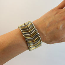 Load image into Gallery viewer, Vintage German Gold &amp; Silver Plated Bracelet