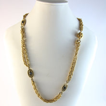 Load image into Gallery viewer, Vintage Chanel Black Bead Double Necklace c.1982