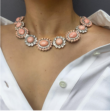 Load image into Gallery viewer, Signed Miu Miu Pastel Pink Statement Necklace