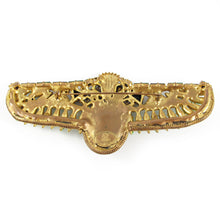 Load image into Gallery viewer, Signed 'Hanna Bernhard' Egyptian Revival Scarab Brooch