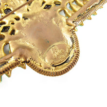 Load image into Gallery viewer, Signed 'Hanna Bernhard' Egyptian Revival Scarab Brooch