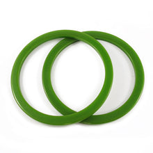 Load image into Gallery viewer, Sliced Bakelite Spacer Bangles c.1950's - Evergreen