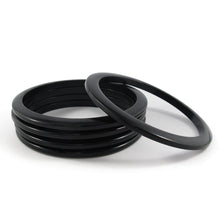 Load image into Gallery viewer, Bakelite Spacer Bangles c.1950's - Black Opaque - Harlequin Market