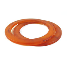 Load image into Gallery viewer, Bakelite Spacer Bangles c.1950's - Opaque Marbled Mud - Harlequin Market