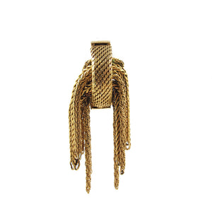 Signed Christian Dior French vintage tassel earrings