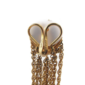 USA Signed Napier tassel earrings c. 1950's