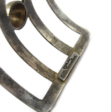 Load image into Gallery viewer, Signed Nettie Rosenstein Deco Style Cuff In Gilt Sterling c. 1940