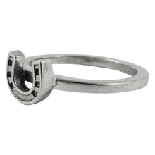 Load image into Gallery viewer, William Griffiths Sterling Silver Small Horseshoe Stack Ring