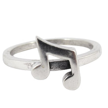 Load image into Gallery viewer, William Griffiths Sterling Silver Music Notes Stack Ring