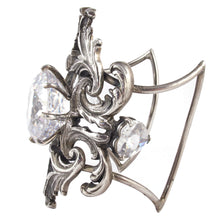 Load image into Gallery viewer, William Griffiths Sterling Silver and Cubic Zirconia Detailed Cuff