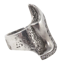 Load image into Gallery viewer, William Griffiths Sterling Silver and Crystal Heel Shoe Ring