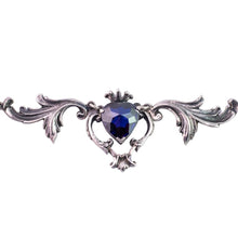 Load image into Gallery viewer, William Griffiths Sterling Silver Florentine Necklace with Cubic Zirconia Antique Heart