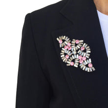 Load image into Gallery viewer, Harlequin Market Crystal Brooch