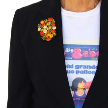 Load image into Gallery viewer, Harlequin Market Crystal Cluster Brooch