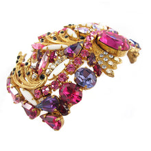 Load image into Gallery viewer, Hanna Bernhard Signed Multi-Dimensional Crown Brooch