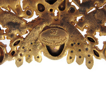 Load image into Gallery viewer, Hanna Bernhard Signed Multi-Dimensional Crown Brooch