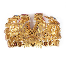 Load image into Gallery viewer, Hanna Bernhard Signed Multi-Dimensional Crown Brooch