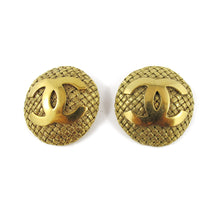 Load image into Gallery viewer, Vintage Signed &#39;CHANEL&#39; Logo Earrings c. 1980