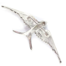 Load image into Gallery viewer, Ciner NY Ethereal Rhodium Sculpted Bird Pin - Harlequin Market