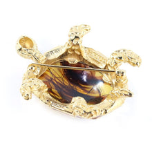 Load image into Gallery viewer, Ciner NY The Glass Shelled Turtle Brooch