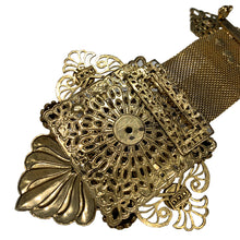 Load image into Gallery viewer, Signed 'Vrba' Military Style Emerald Green & Gold Tone Brooch