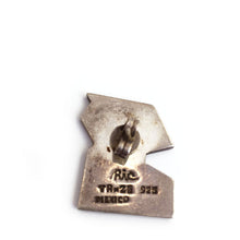 Load image into Gallery viewer, Vintage Mexican Sterling Silver Signed Ric Earrings c. 1960's -(Pierced earrings)